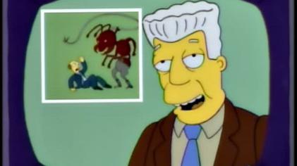 Kent Brockman, on the Simpsons, welcoming our new overlords
